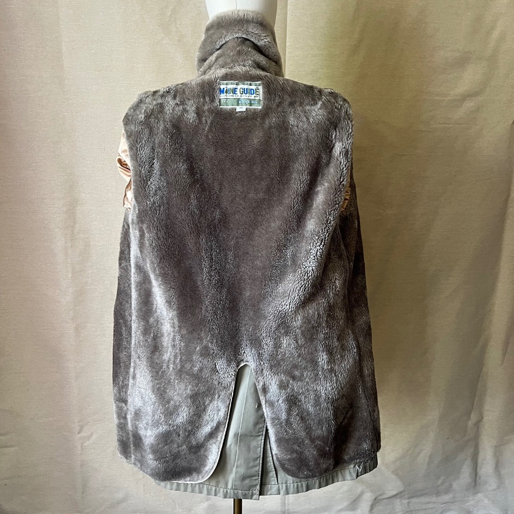 Vintage Maine Guide by Congress Gray Coat with Faux Fur Lining Sz 40 Made in USA - Picture 7 of 11